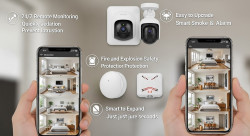 Hệ thống an ninh: Camera giám sát, cảm biến cửa – chuyển động và cảnh báo khói thông minh