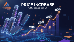 Giá RAM tăng mạnh cuối năm 2025: Chuyện gì đang xảy ra? Nguyên nhân – Ảnh hưởng – Dự báo mới nhất