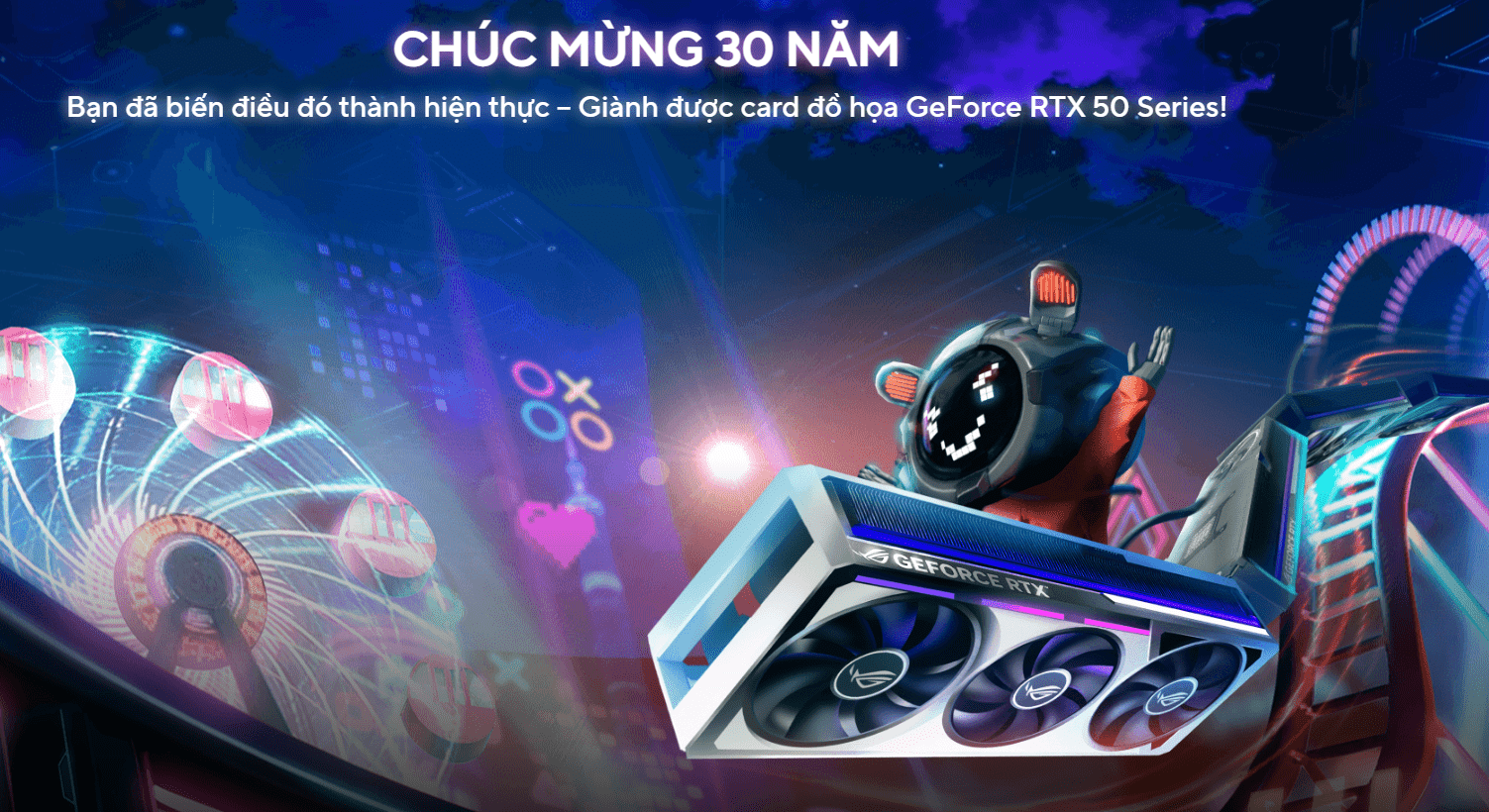 ASUS kỷ niệm 30 năm dòng VGA — “Cheers to 30 Years”
