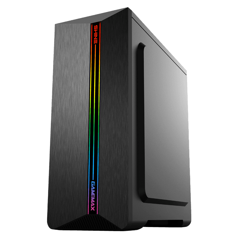 Vỏ máy vi tính GAMEMAX G527 SHINE - Màu đen - LED Strips rainbow