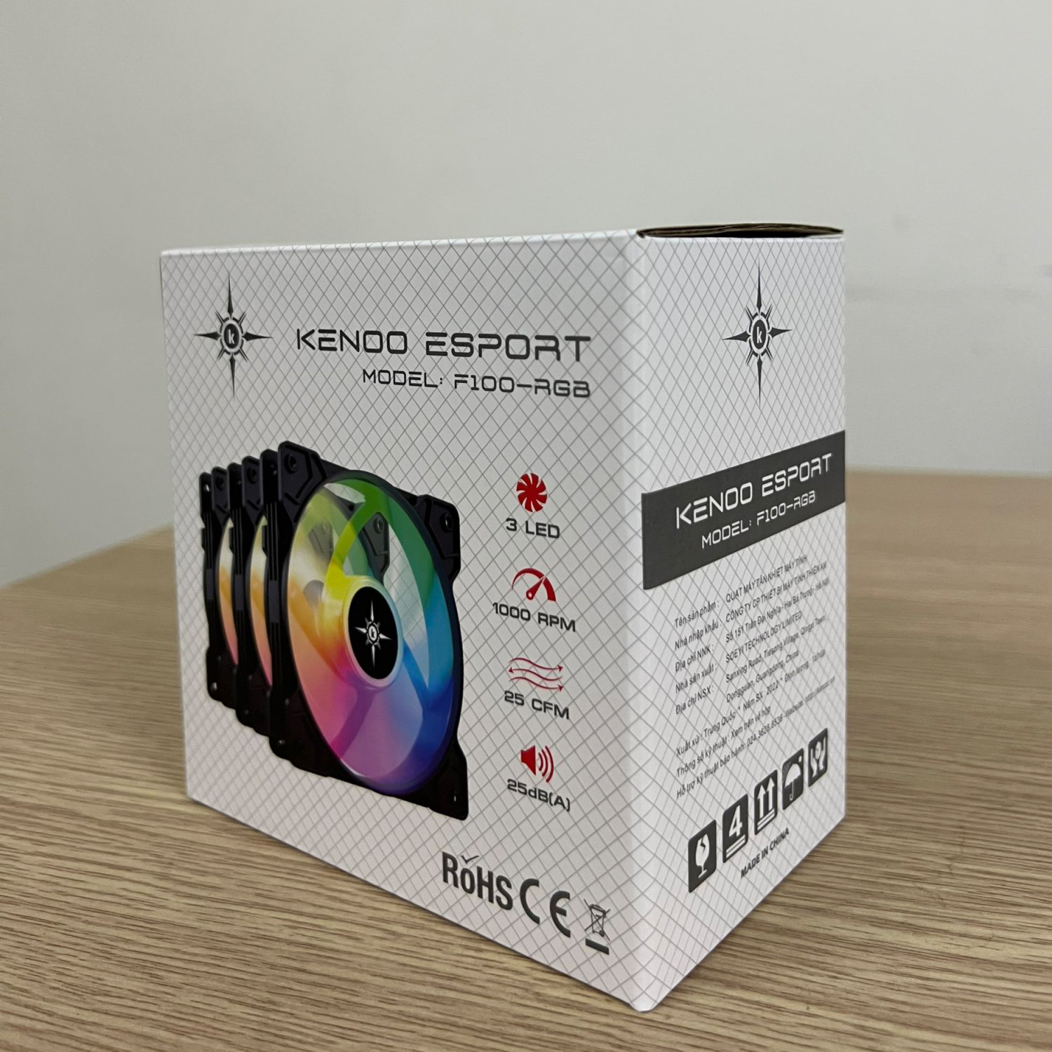 Quạt tản nhiệt cho máy tính KENOO ESPORT - RGB (Fan 12cm) 
