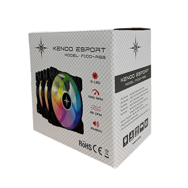 Quạt tản nhiệt cho máy tính KENOO ESPORT - RGB (Fan 12cm) 3 in 1