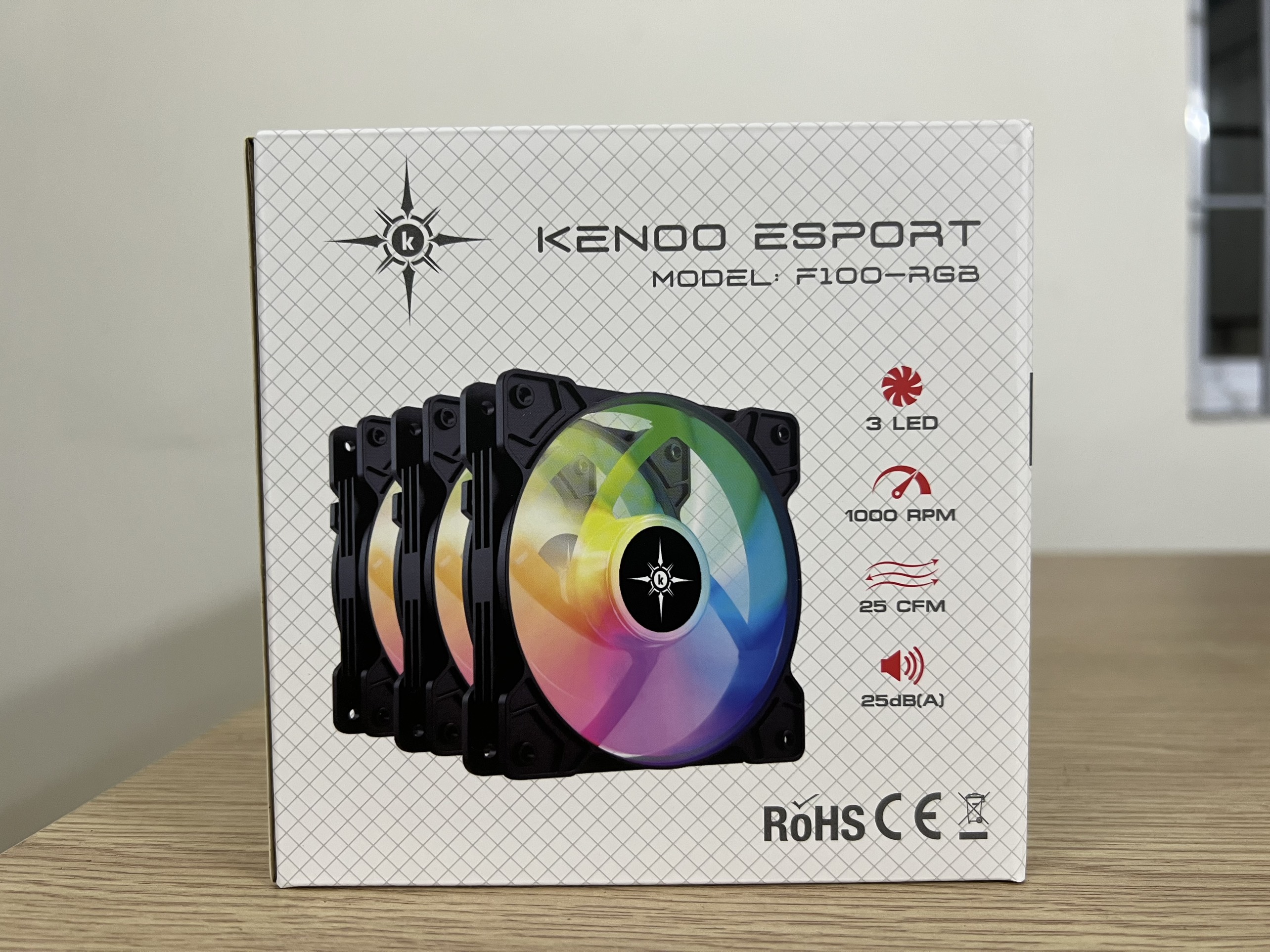 Quạt tản nhiệt cho máy tính KENOO ESPORT - RGB (Fan 12cm) 