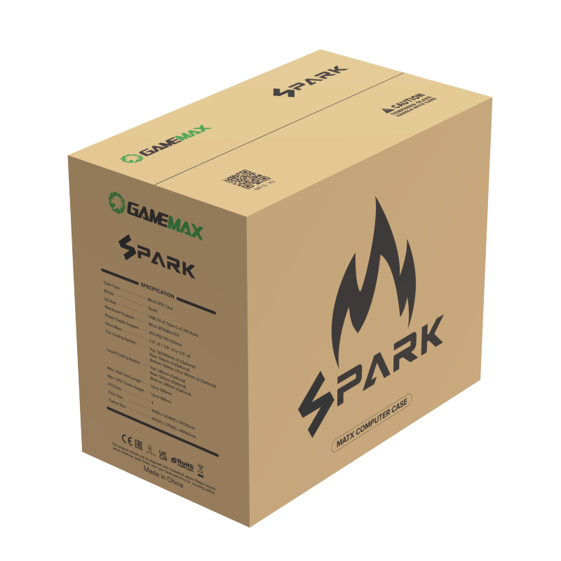 Vỏ máy vi tính GAMEMAX SPARK - Mầu Xám