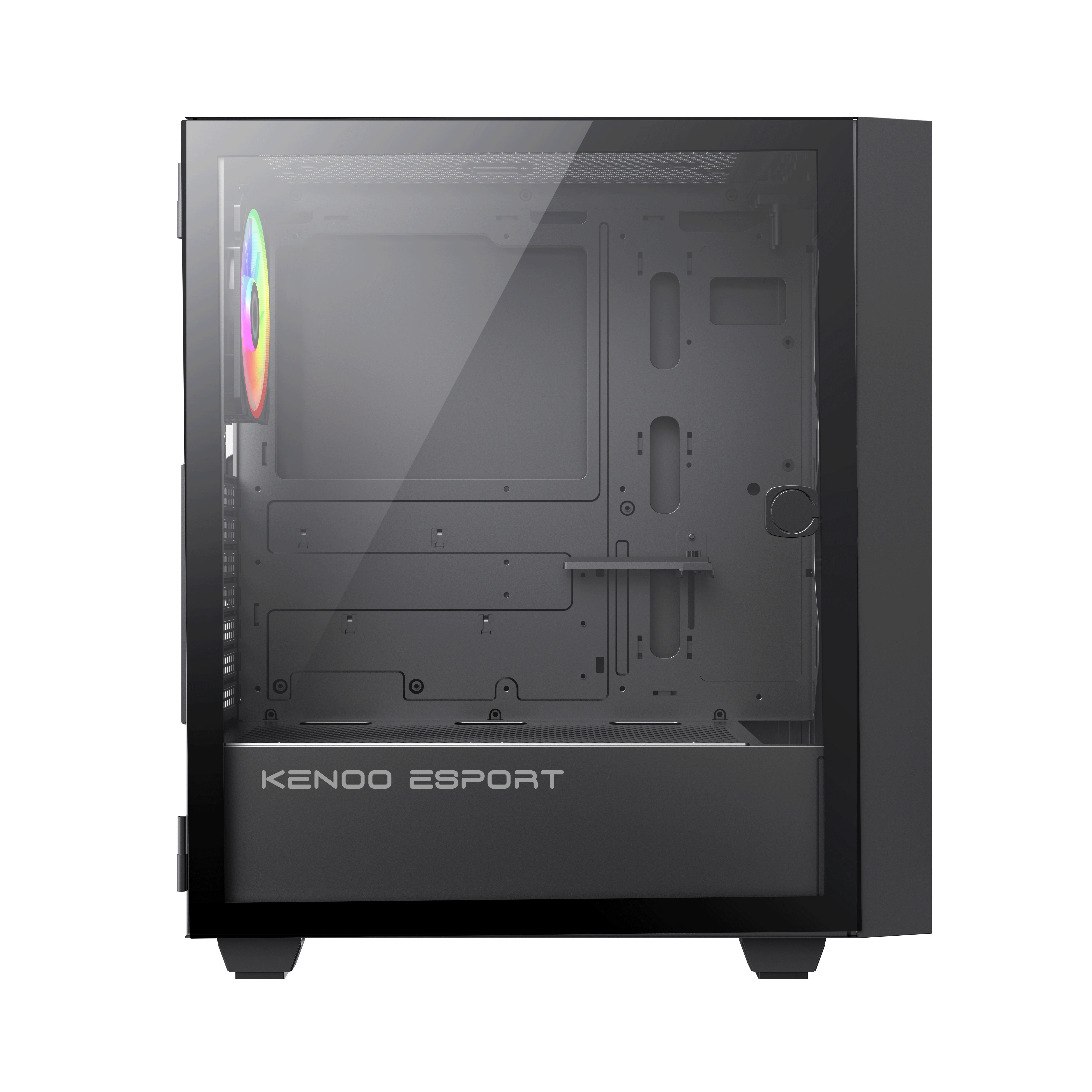 Vỏ case máy tính KENOO ESPORT EA600 - Mầu Đen 