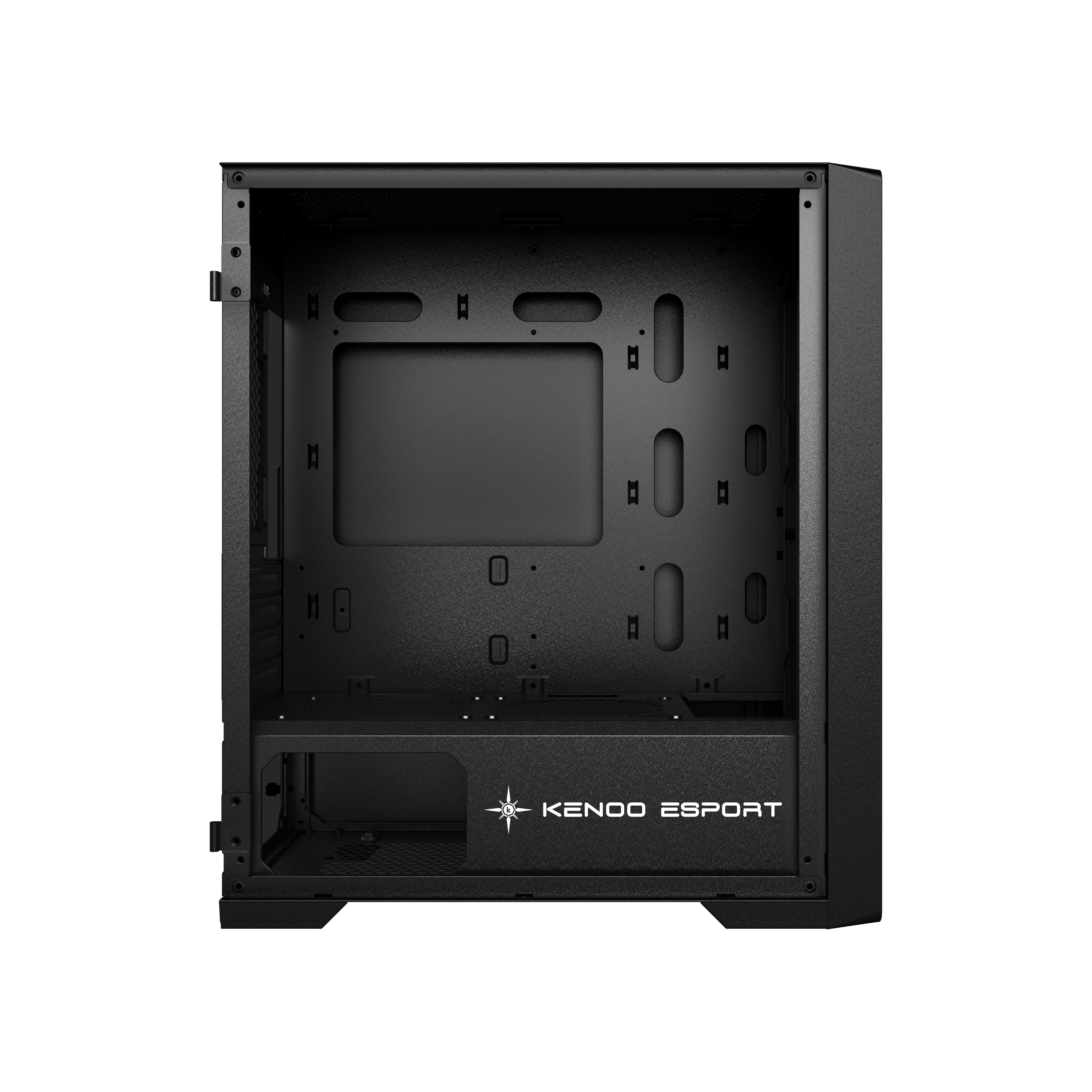 Vỏ máy vi tính KENOO ESPORT MK500 - 3F - Mầu Đen - (Size M-ATX) 