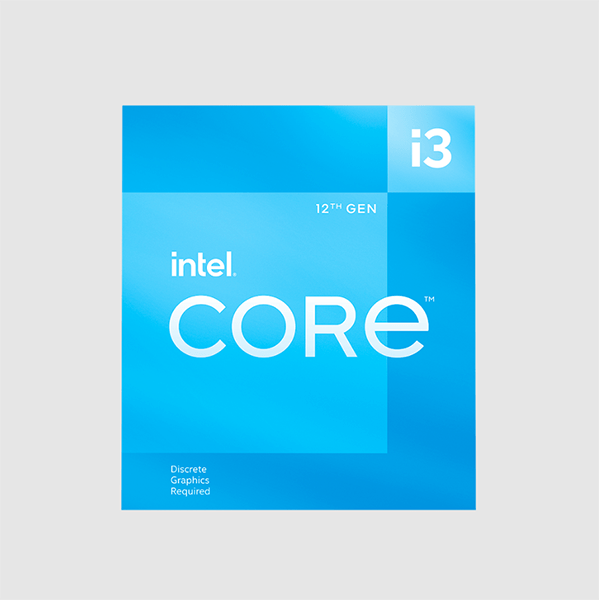 CPU Intel Core i3 12100F (Intel LGA1700 - 4 Core - 8 Thread - Base 3.3Ghz - Turbo 4.3Ghz - Cache 12MB - No iGPU)