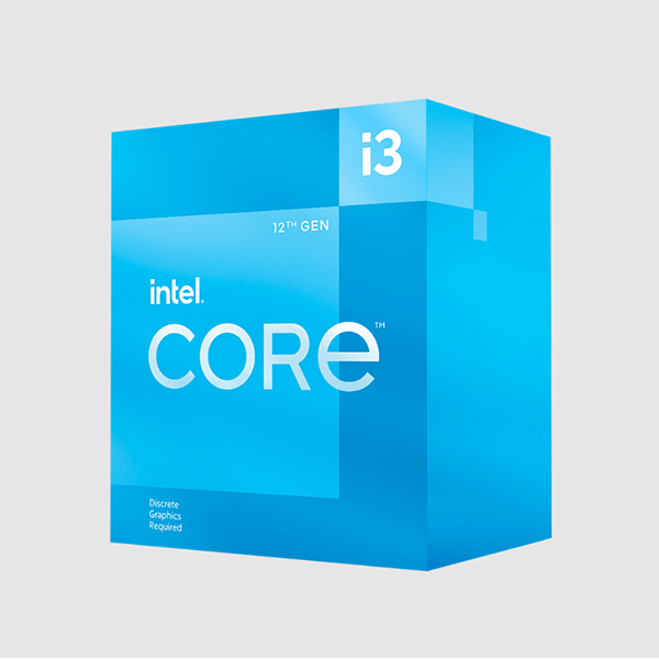 CPU Intel Core i3 12100F (Intel LGA1700 - 4 Core - 8 Thread - Base 3.3Ghz - Turbo 4.3Ghz - Cache 12MB - No iGPU)