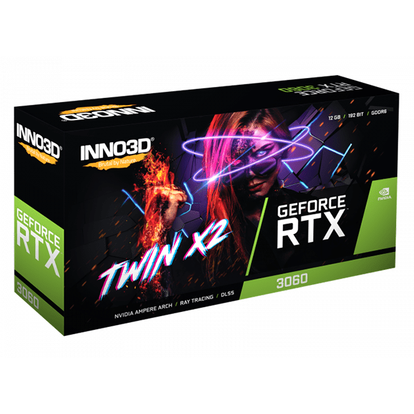 Card màn hình INNO3D GEFORCE RTX 3060 TWIN X2 12GB