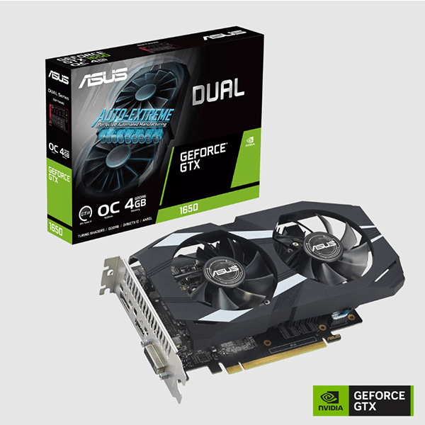 Card màn hình Asus Dual GTX 1650 OC Edition EVO (4GB/ GDDR6/ 128 bit)