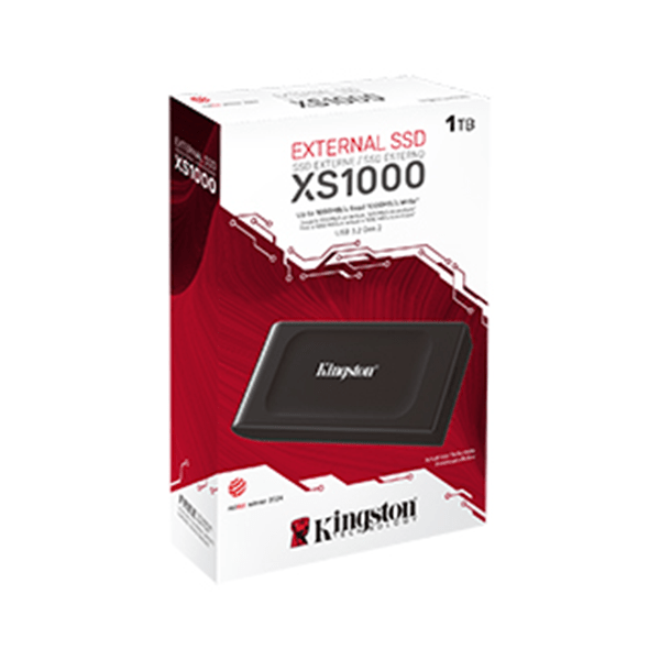 Ổ cứng di động SSD Kingston SXS1000 1Tb (USB3.2/ 1050MB/s/ 1000MB/s/ Đen)
