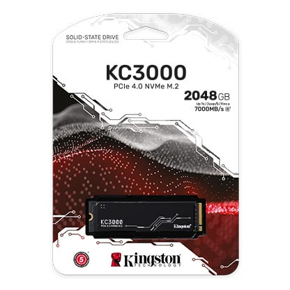 Ổ cứng SSD Kingston KC3000 2048GB NVMe M.2 2280 PCIe Gen 4 x 4 (Đọc 7000MB/s Ghi 7000MB/s)