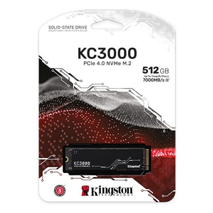 Ổ cứng SSD Kingston KC3000 512GB NVMe M.2 2280 PCIe Gen 4 x 4 (Đọc 7000MB/s Ghi 3900MB/s)