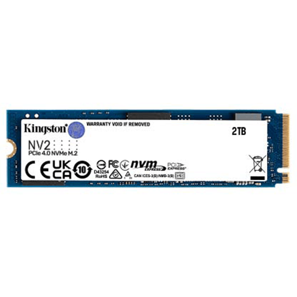 Ổ cứng SSD Kingston NV2 2Tb PCIe 4.0 NVMe M2 2280 (Đọc 3.500 Ghi 2.800 MB/giây)