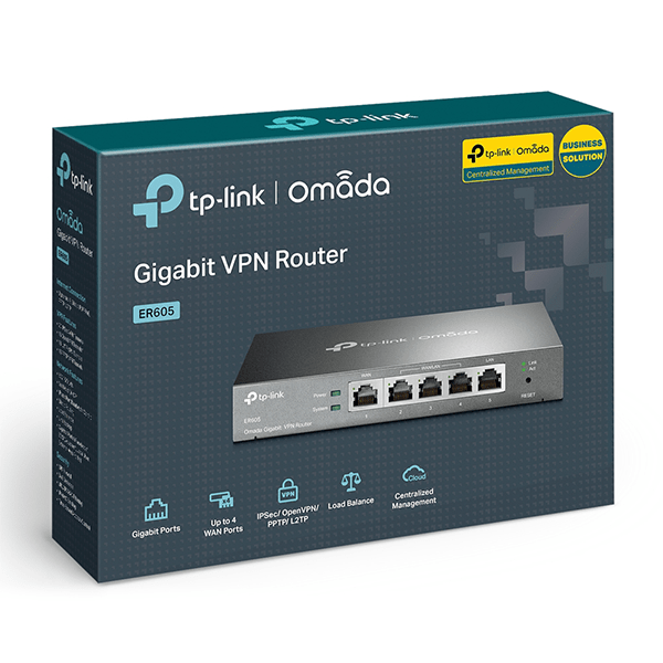 Thiết bị cân bằng tải TP-Link TL-ER605 VPN Gigabit Omada