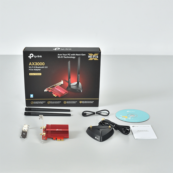 Cạc mạng không dây TPLink Archer TX3000E PCIe Bluetooth 5.0 Wi-Fi 6 AX3000