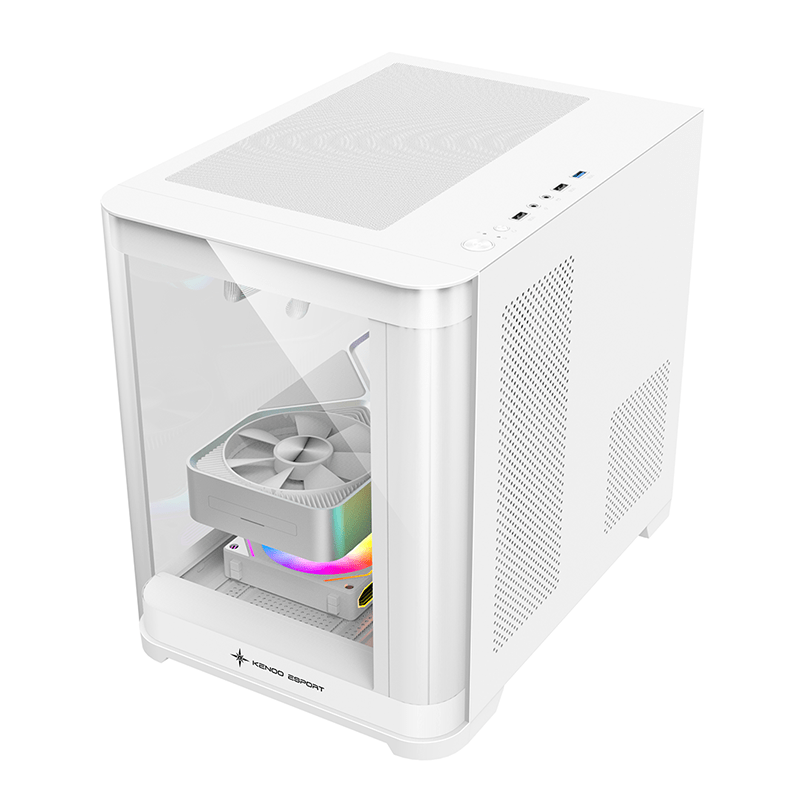 Vỏ case máy tính KENOO ESPORT MK400 - Màu Trắng