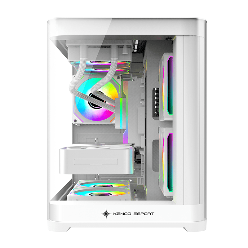 Vỏ case máy tính KENOO ESPORT MK400 - Màu Trắng