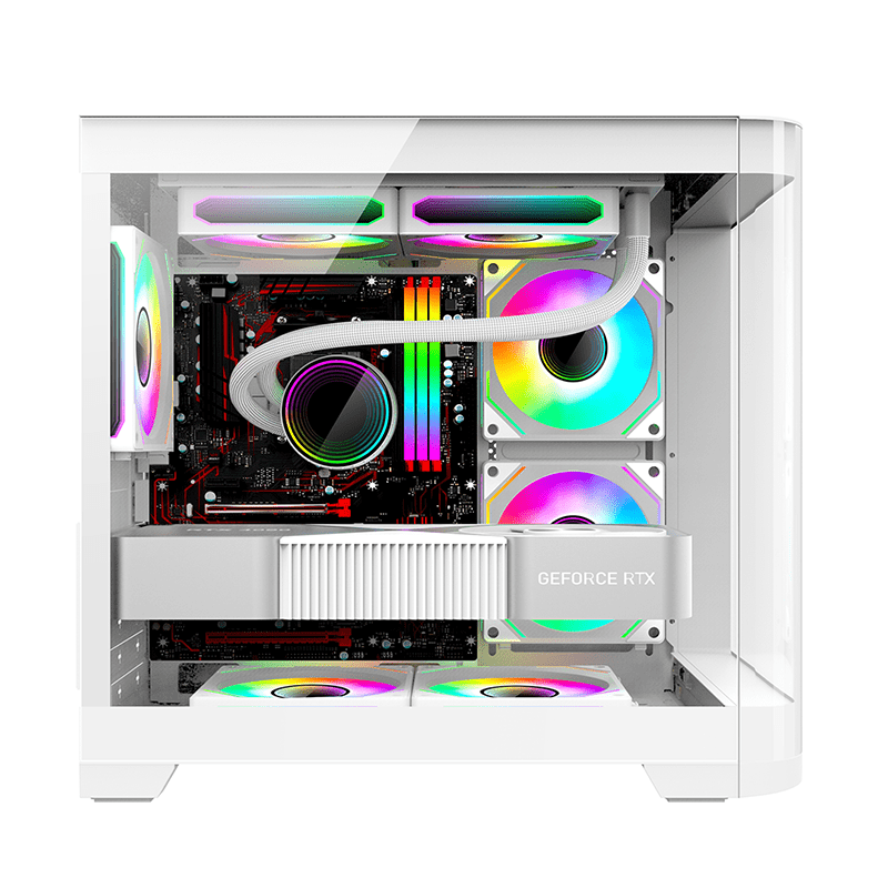 Vỏ case máy tính KENOO ESPORT MK400 - Màu Trắng