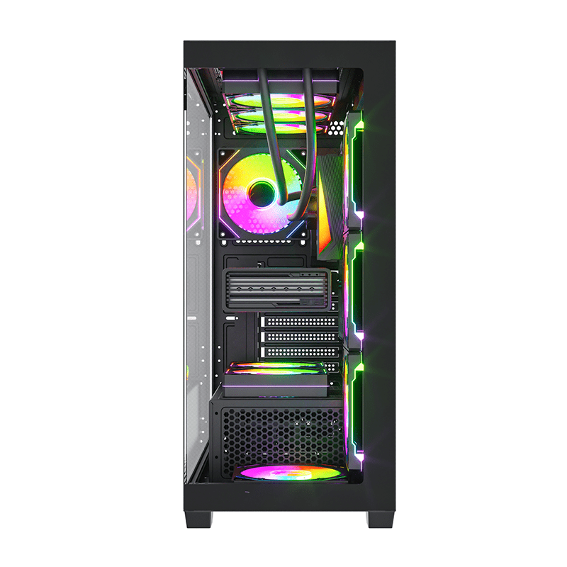 Vỏ case máy tính Kenoo ESPORT FK820 - Màu Đen
