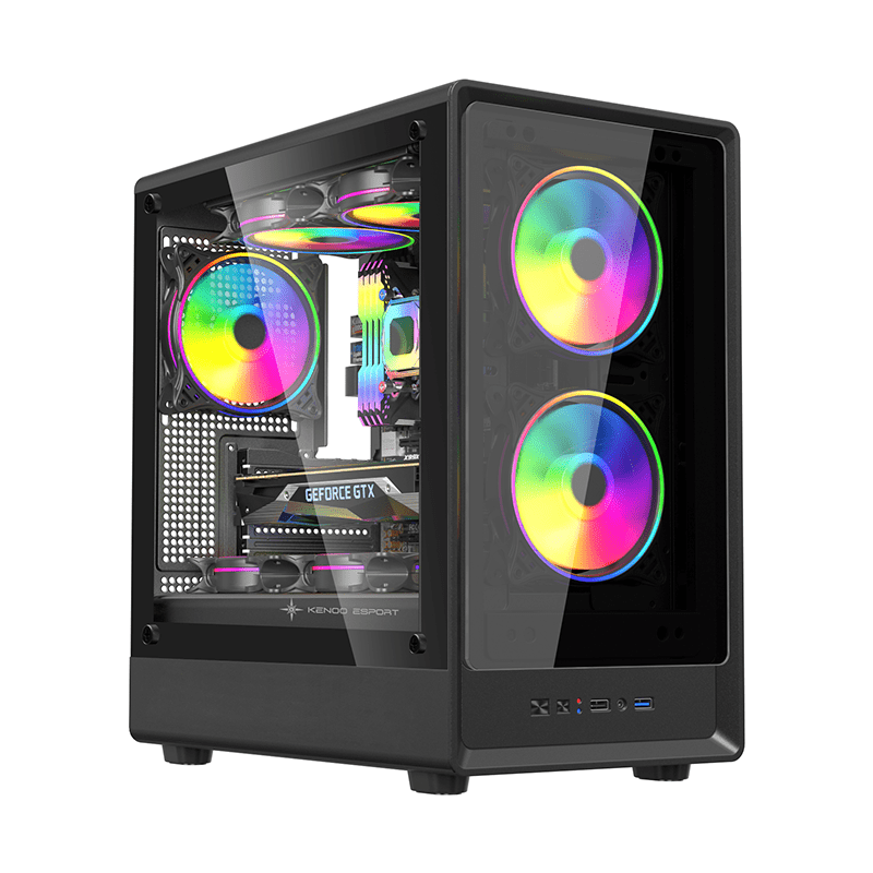 Vỏ case máy tính KENOO ESPORT MK326 - Màu Đen
