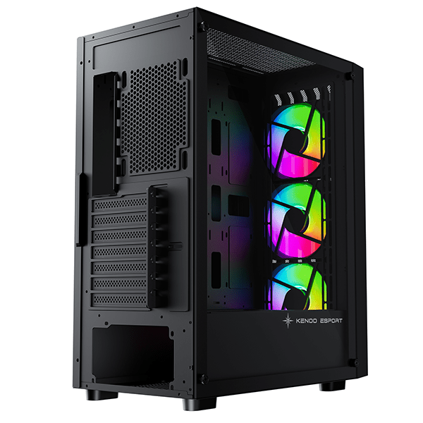Vỏ case máy tính KENOO ESPORT EM730 - 3F (Màu Đen)