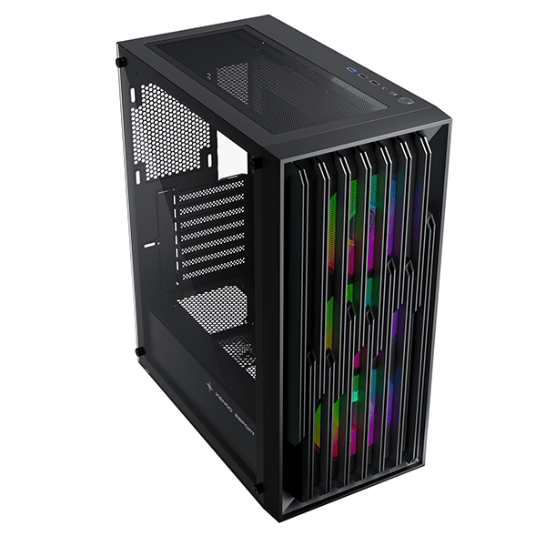 Vỏ case máy tính KENOO ESPORT EM730 - 3F (Màu Đen)
