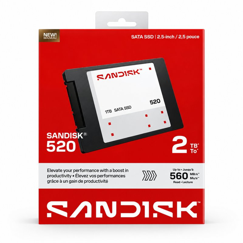 Ổ cứng gắn trong SSD SanDisk 520 2TB SATA III 2.5 inch SDSS51200TAB-000G0