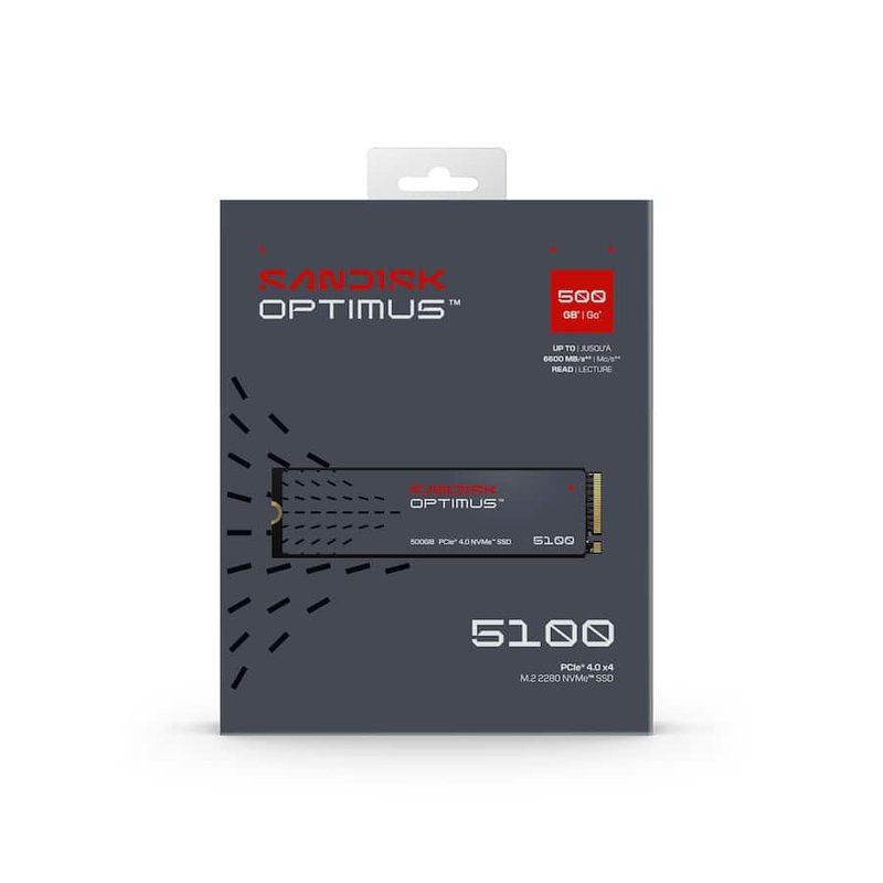 SSD SanDisk Optimus 5100 500GB PCIe Gen4 NVMe SDSP51500GAN-000E0