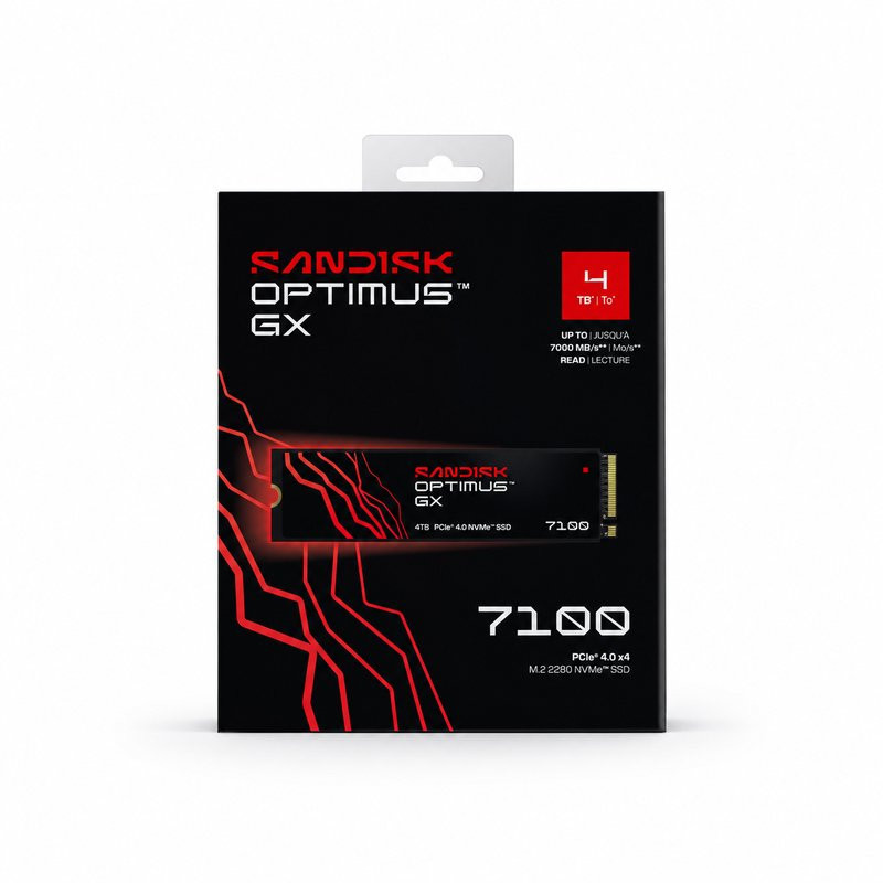 SSD SanDisk Optimus GX 7100 4TB PCIe 4.0 NVMe SDSP71400TAN-000E0