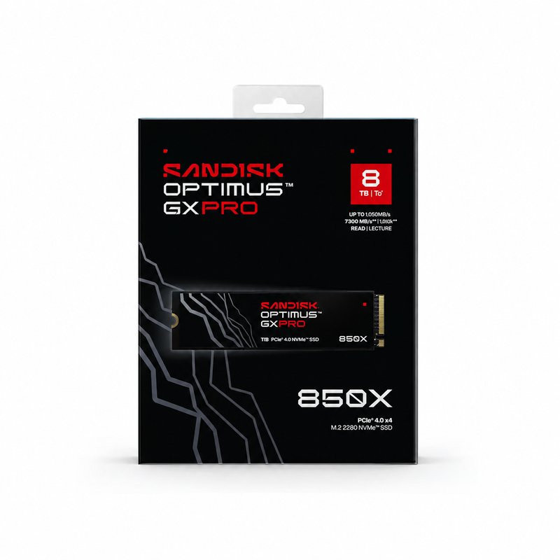 SSD SanDisk Optimus GX PRO 850X 8TB PCIe 4.0 NVMe SDSP81800TAN-000E0