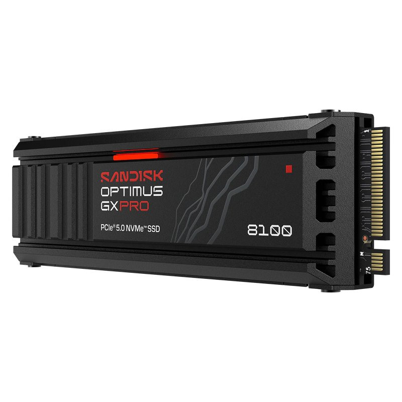 SSD SanDisk Optimus GX PRO 8100 1TB PCIe 5.0 NVMe Heatsink SDSP82100TAH-000E0