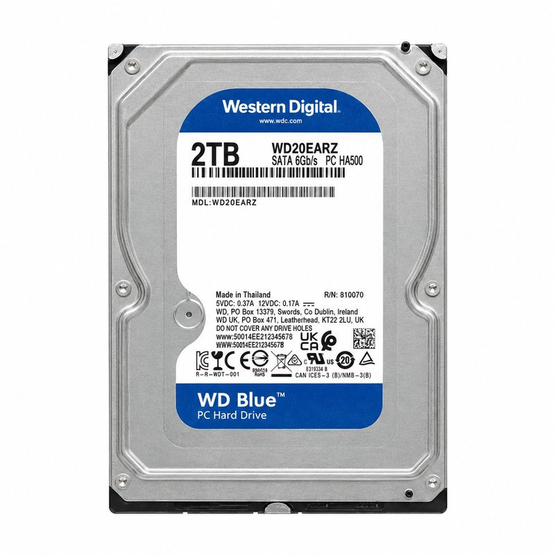 Ổ cứng Western Digital Blue 2TB (3.5Inch/ 5400rpm/ 64MB/ SATA3)