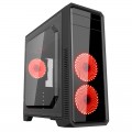 Vỏ máy vi tính GAMEMAX G561 - Mầu Đen - 3Fan Red