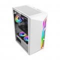 Vỏ máy tính KENOO ESPORT S600 - Màu Trắng ( LED Strips rainbow)
