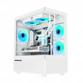 Vỏ case máy tính KENOO ESPORT MK200 - Màu Trắng - (Size M-ATX) 