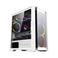 Vỏ case máy tính KENOO ESPORT MK500 - 3F - Mầu Trắng - (Size M-ATX) 