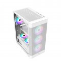 Vỏ case máy tính Kenoo ESPORT AF100 - 3F (Size ATX - Full Thép) - Mầu Trắng