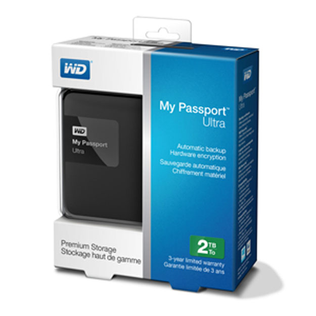 Ổ cứng lắp ngoài Western Digital Ultra 3Tb USB3.0 Đen