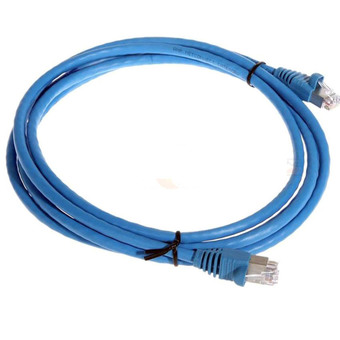 PatchCord AMP 1859247-7 Cat6 SL, Blu, Transparen 7 Ft