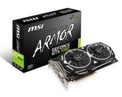 Main MSI GTX 1060 ARMOR 6G OC (NVIDIA Geforce/ 6Gb/ DDR5/ 192Bit)