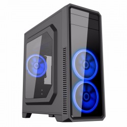 Vỏ máy vi tính GAMEMAX G561 - Mầu Đen - 3Fan Blue