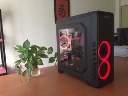 Vỏ máy vi tính GAMEMAX G561 - Mầu Đen - 3Fan Red
