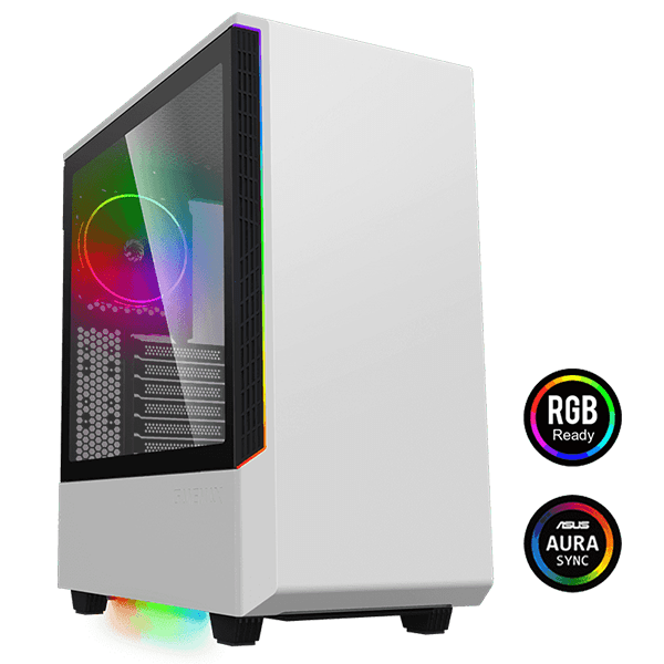 Vỏ case máy vi tính GAMEMAX Panda T802 - Màu Trắng
