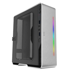 Vỏ case Gamemax Violin - Mầu Bạc - Mini ITX case kèm nguồn 180w 80 plus Bronze