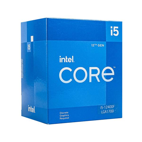 CPU Intel Core i5 12400F (Intel LGA1700 - 6 Core - 12 Thread - Base 2.5Ghz - Turbo 4.4Ghz - Cache 18MB - No iGPU)