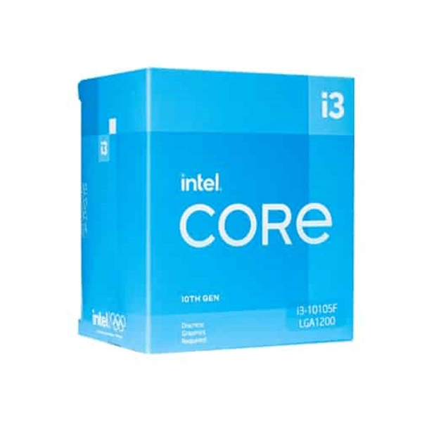 CPU Intel Core i3 10105F (Intel LGA1200 - 4 Core - 8 Thread - Base 3.7Ghz - Turbo 4.4Ghz - Cache 6MB)