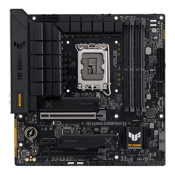 Mainboard Asus TUF Gaming B760M-PLUS D4 (Intel B760/ Socket 1700/ M-ATX/ 4 khe ram/ DDR4/ 2.5 Gigabit LAN)