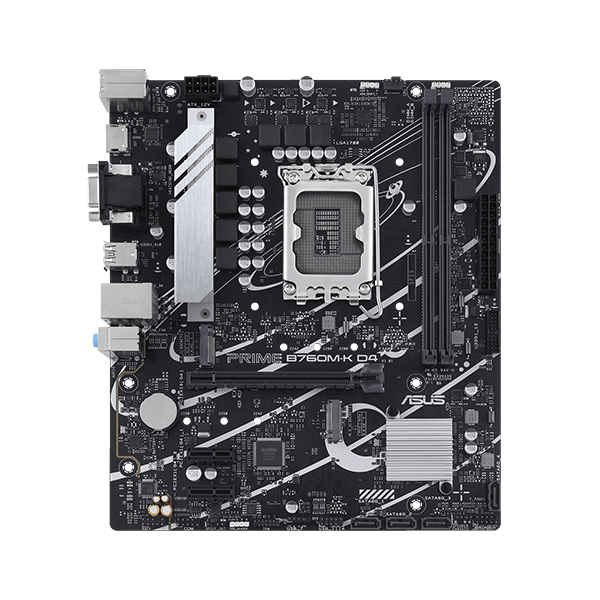 Mainboard Asus Prime B760M-K D4 (Intel B760/ Socket 1700/ M-ATX/ 2 khe ram/ DDR4/ 2.5 Gigabit LAN)