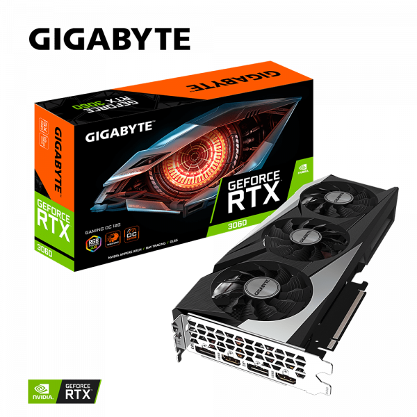 Card màn hình Gigabyte GeForce RTX 3060 GAMING OC (12GB GDDR6 192 bit)